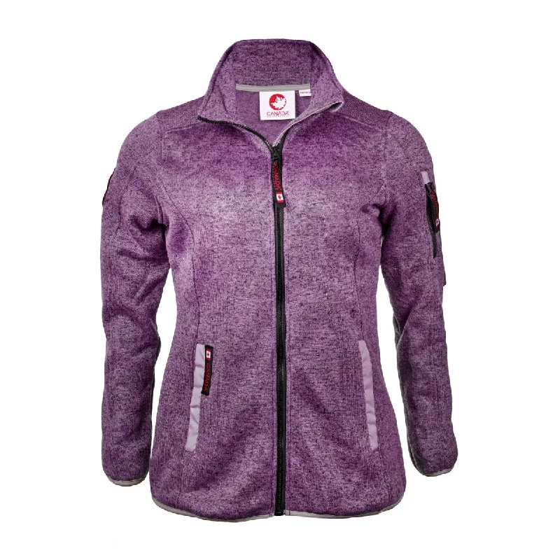 Women's Coats with Fur Trimmed CollarCanada Weather Gear Women's Sweater Fleece Climb Jacket