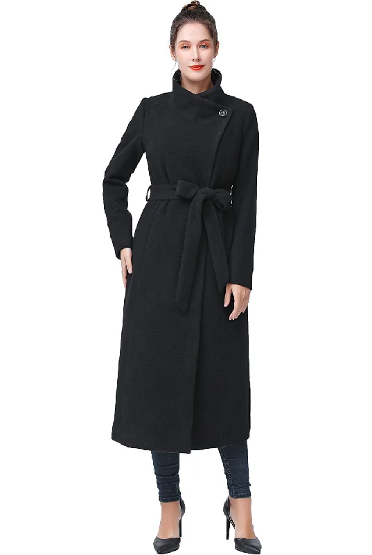 Women's Coats with ZipperBGSD Women Mai Wool Long Trench Coat