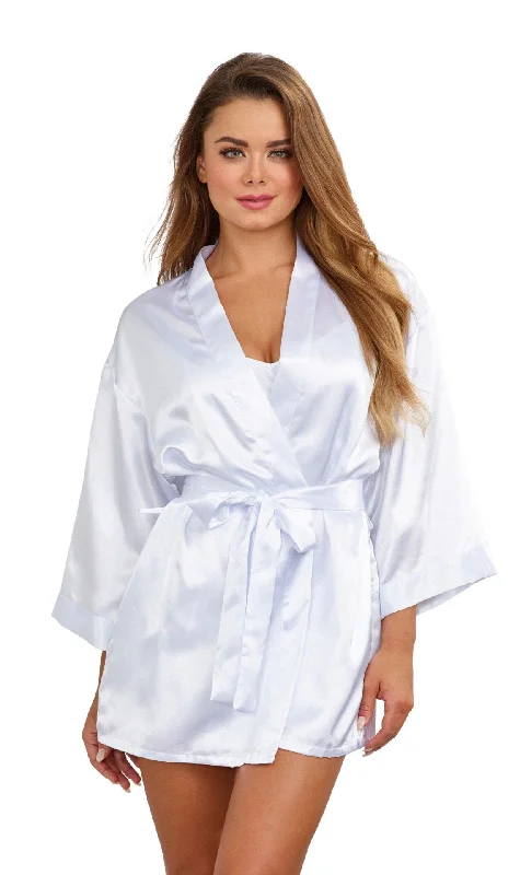 Robe, Chemise, Padded Hanger - Small - White