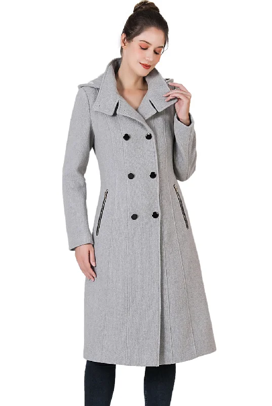 Women's Button-Up CoatsBGSD Women Ren Wool Stand Collar Walker Coat