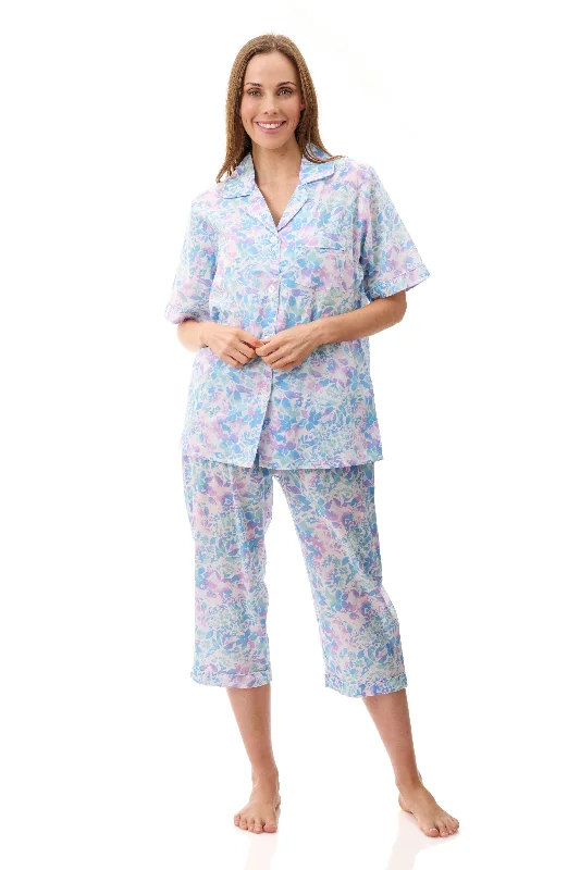 women's pajamas for all-night comfortGIVONI CHARLIE CAPRI PJ SET - 4BV19C