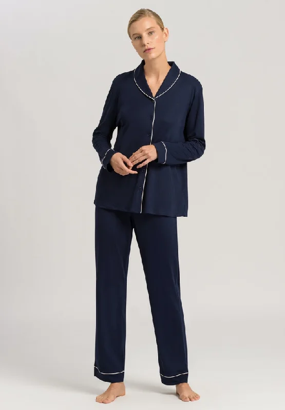 women's pajamas with built-in braNatural Comfort Long Sleeve Pyjama