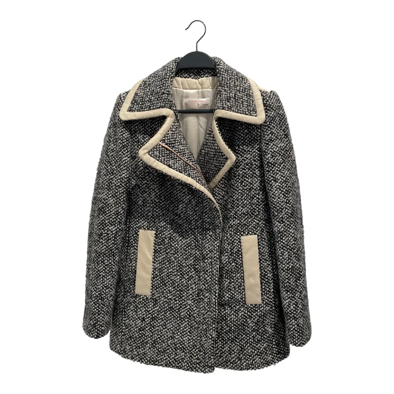 Women's Trench CoatsSEE BY CHLOE/Peacoat/34/Wool/BLK/SPECKLE