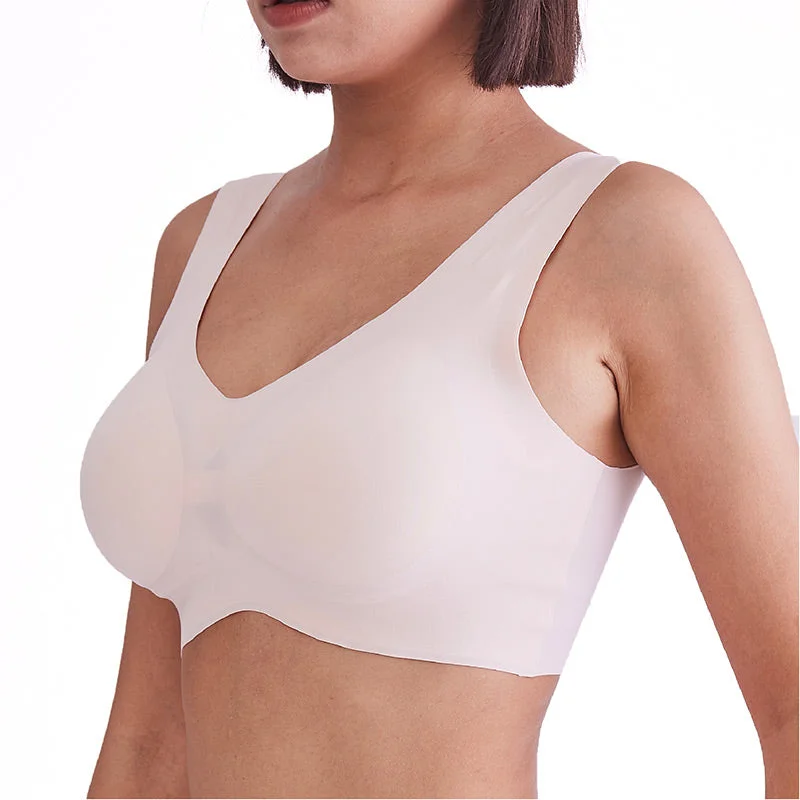 adhesive stick-on bra for special occasionsSHERO Comfortable Seamless Wireless Bralette with Removable Padded Cups and Designed for Gentle Shaping and Support