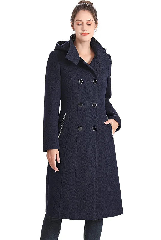 Women's Hooded CoatsBGSD Women Ren Wool Stand Collar Walker Coat