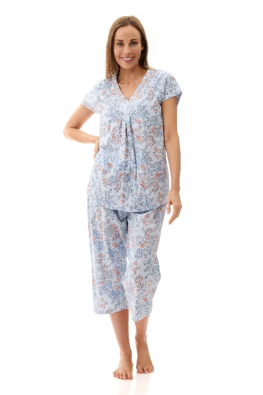 women's pajamas in soft, breathable materialsGIVONI QUINNA CAPRI PJ - 4LP37Q