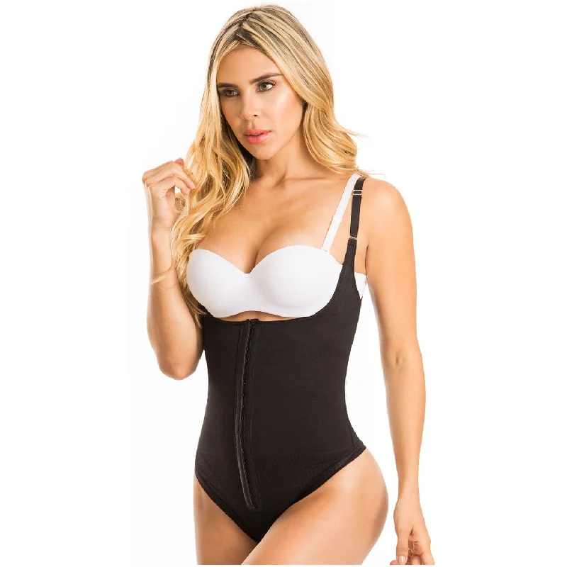 plus-size body suit for smoothingLT. Rose 21827 | Open Bust Thong Bodysuit Adjustable Straps fow Women | Daily Use