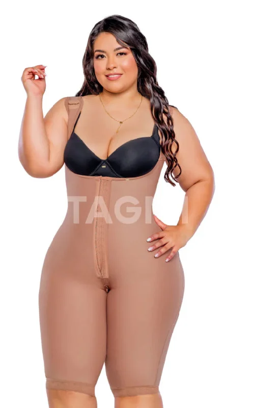 open-bust shapewear with underwire supportStagmi 7132 FAJA ULTRA INVISIBLE PROGRESIVA LARGA