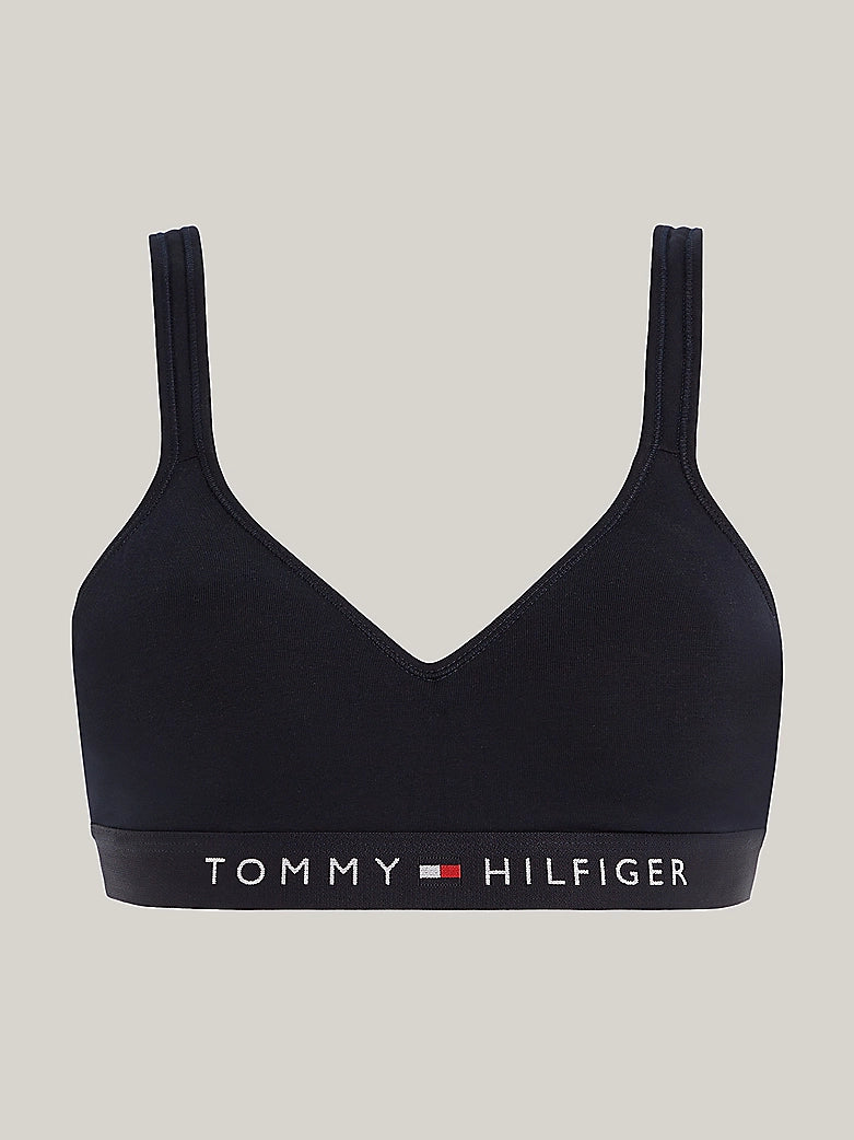 seamless bra with lace detailingTommy Hilfiger Padded Push-Up Bralette - Desert Sky