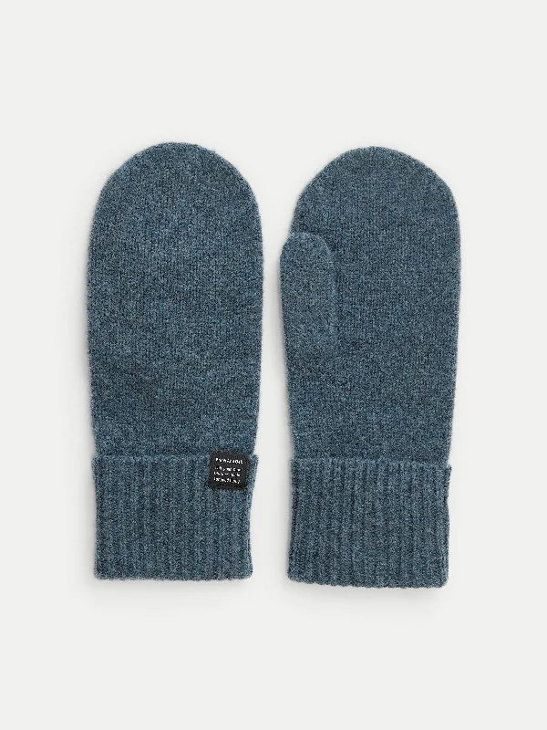 Women's Oversized SweatersThe Yak Wool Mittens in Slate