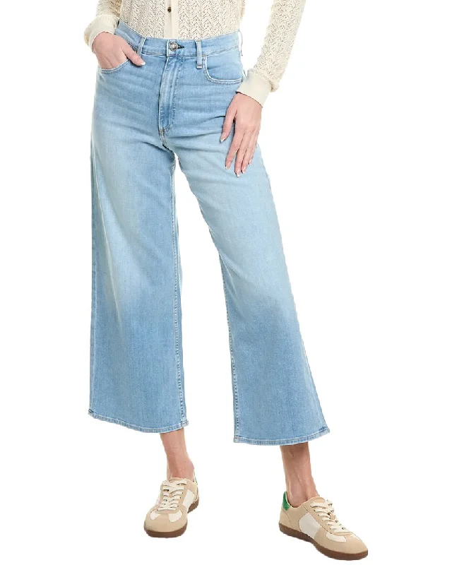 Women's Jodhpurs with Narrow Collarrag & bone Annie Light Wash Wide Leg Ankle Jean