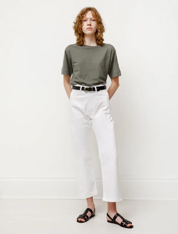 Women's Jodhpurs with ElasticRuthe Selvedge Denim Optic White