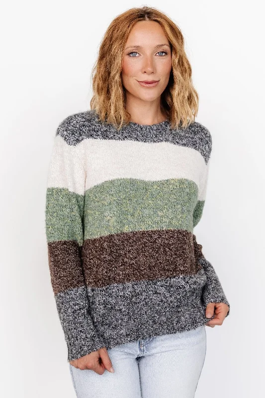 Women's Tasseled SweatersLedger Sweater | Multi Stripe