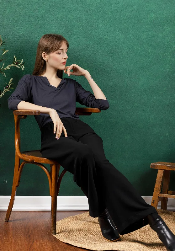 Women's Jodhpurs with Mandarin CollarPants  Game Noir