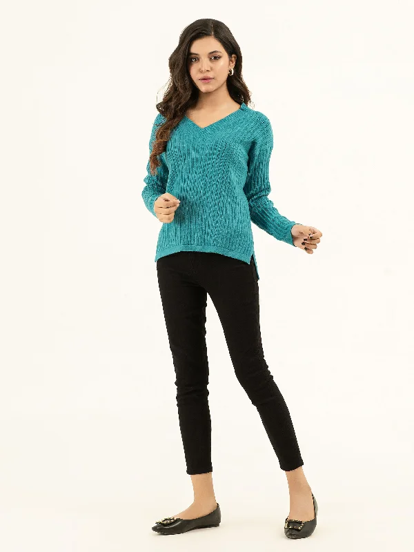 Women's Cashmere SweatersRibbed Knit Sweater