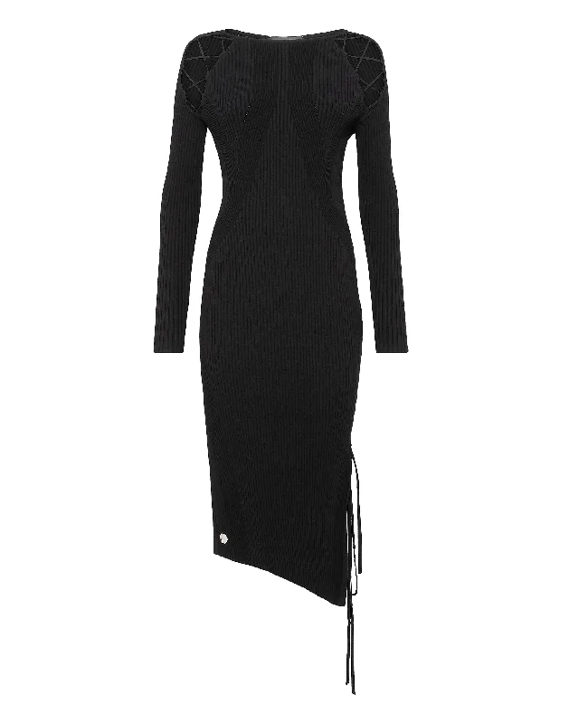 Women's V-Shaped Collar DressesLong Dress