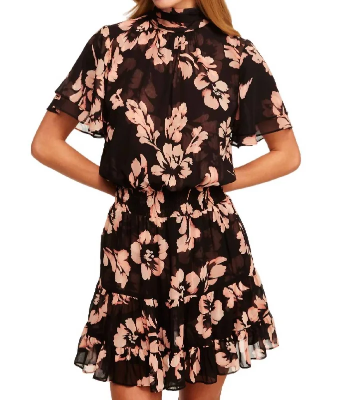  Women's A-Line DressesSaffie Dress In Auric Flora