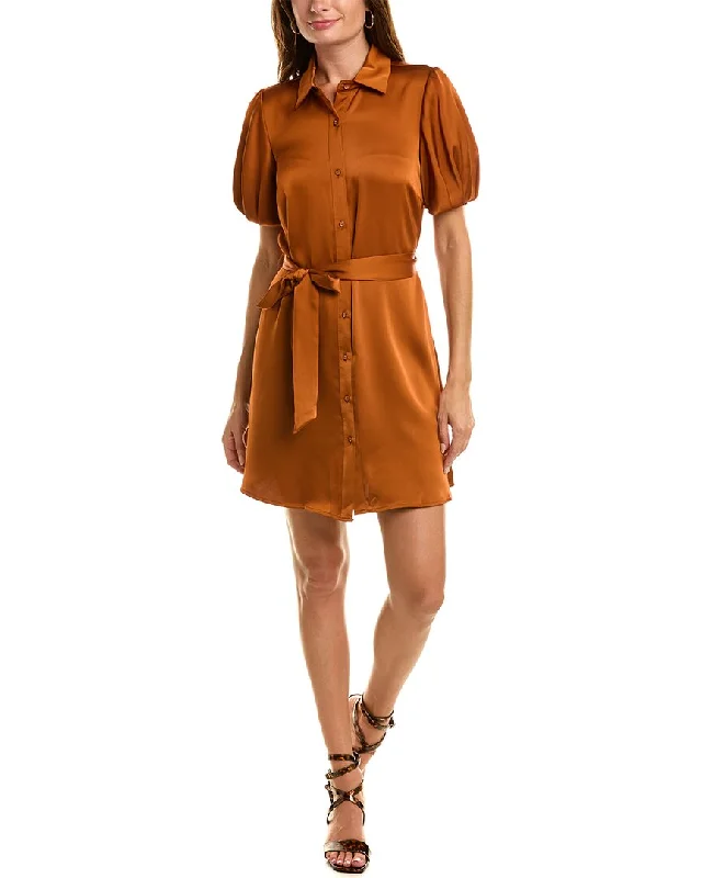 Women's Peter Pan Collar DressesSam Edelman Fluid Satin Shirtdress