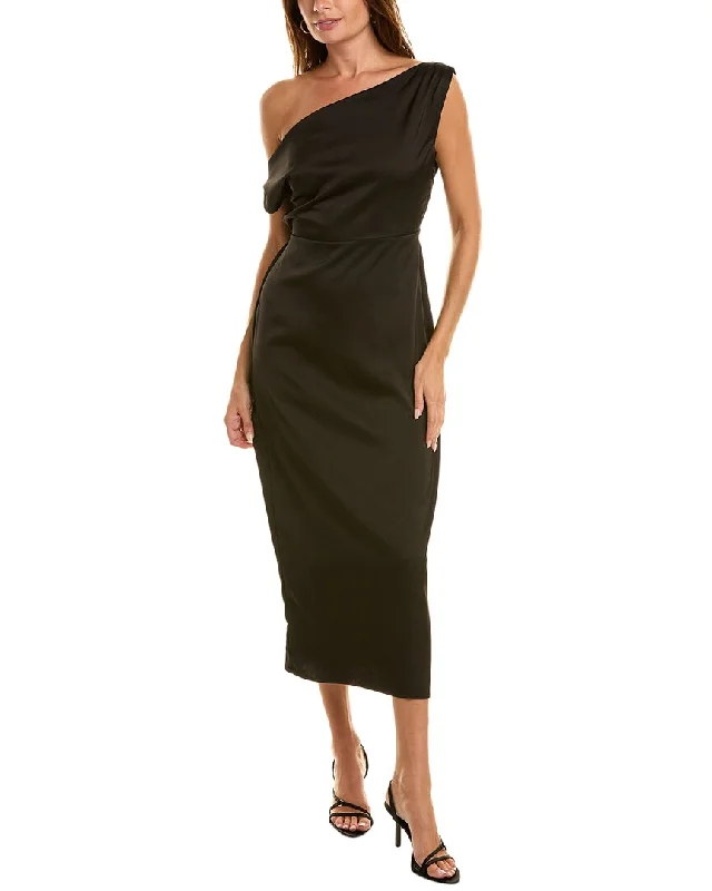 Women's High-Neck DressesSam Edelman Satin Slim Column Dress