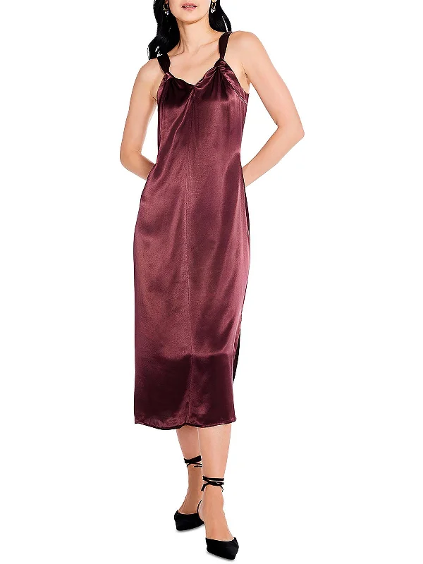 Women's Sweetheart-Neck DressesWomens Night Out Long Slip Dress