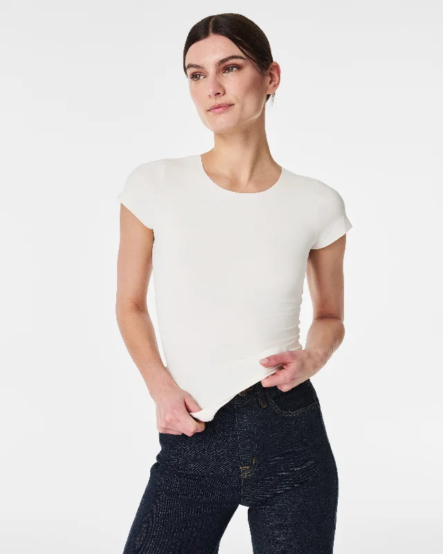 Women's Blouse for OfficeSPANX® Fit-To-You Crew Neck Tee