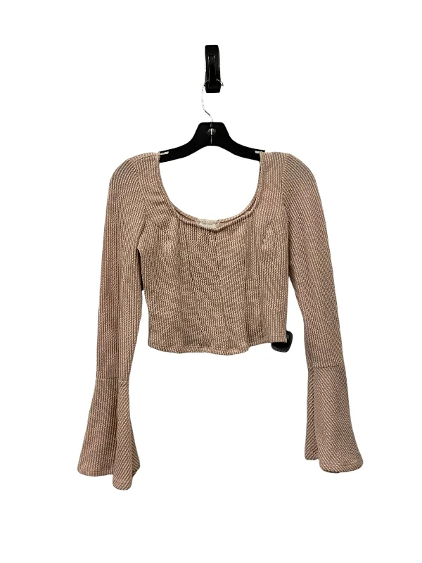 Women's Blouse for BusinessTop Long Sleeve By Altard State In Tan, Size: M